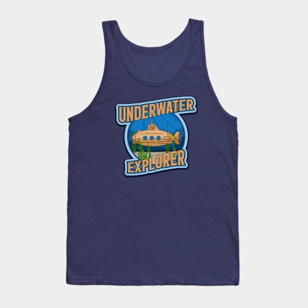 Underwater Explorer Tank Top by Phil Tessier